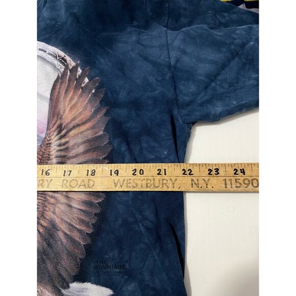The Mountain Dream Catcher Blue Tshirt XL Bald Eagle USA Flag - Picture 4 of 9